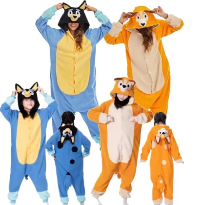 Bluey Bingo Onesie Halloween Costume for Adults Kids