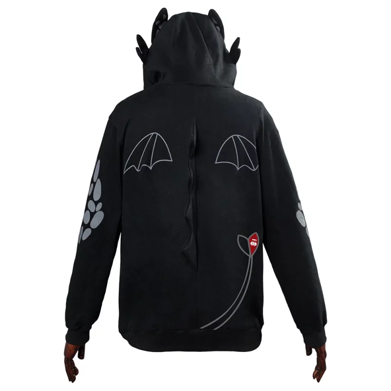 How to Train Your Dragon Toothless Hoodie Sweatshirt for Adult Kids - Image 3