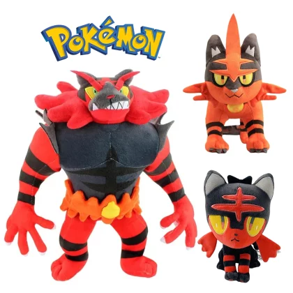 Pokemon Peluche Litten Incineroar Torracat Plush Toy